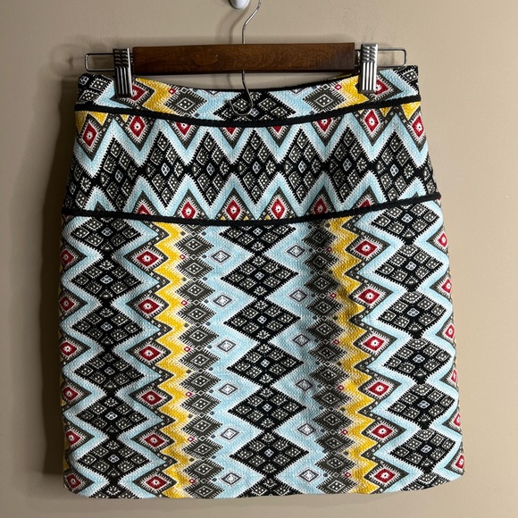 Loft size 0 geometric design skirt straight pencil - Picture 5 of 6